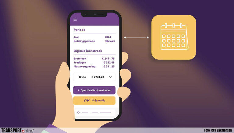 CNV lanceert gratis looncheck-app voor vrachtwagenchauffeurs