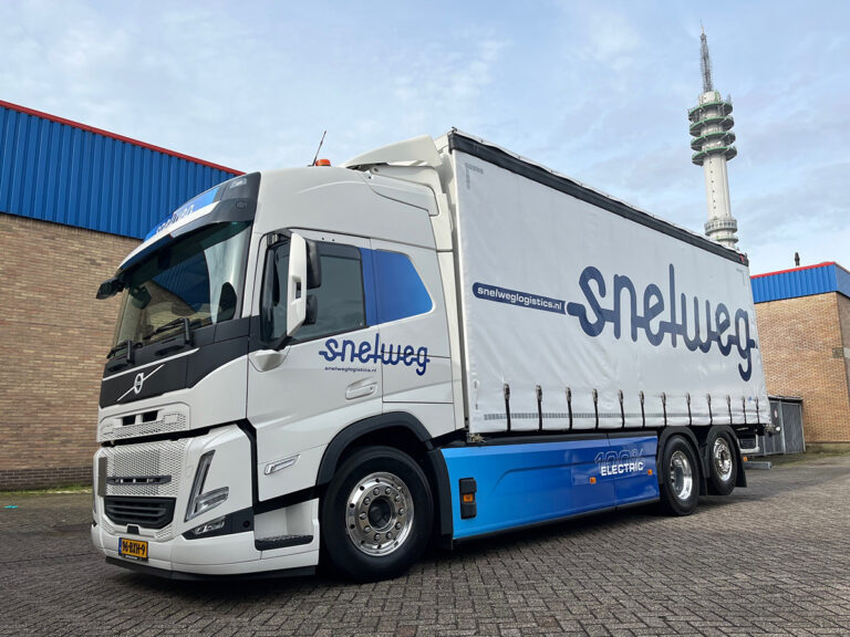 Nieuwe elektrische Volvo voor Snelweg Transport