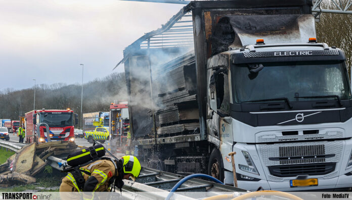 brand vrachtwagen A12