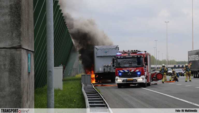 Trailer in brand op A2 [+foto&video]