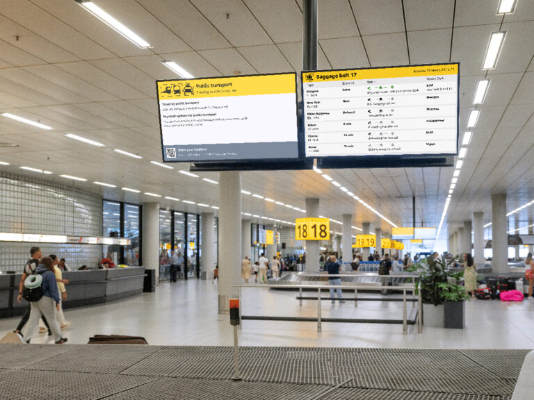 Schiphol geeft reizigers realtime informatie over de wachttijd bij bagage