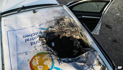 auto hulpverleners WCK in Gaza beschoten
