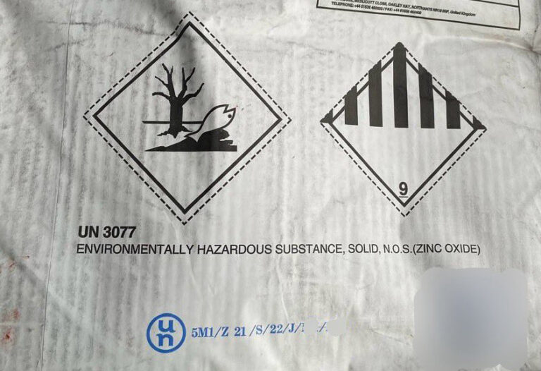 Gevaarlijke stof verpakt in papieren zakken: PV en schikkingsvoorstel van 2400 euro