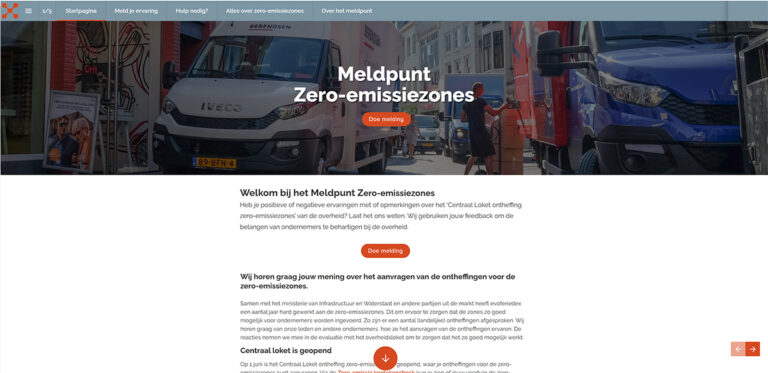 evofenedex opent meldpunt ZE-zones