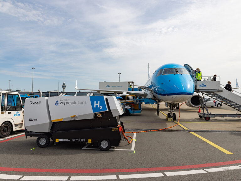 Primeur op Schiphol: luchthaven test eerste GPU op waterstof