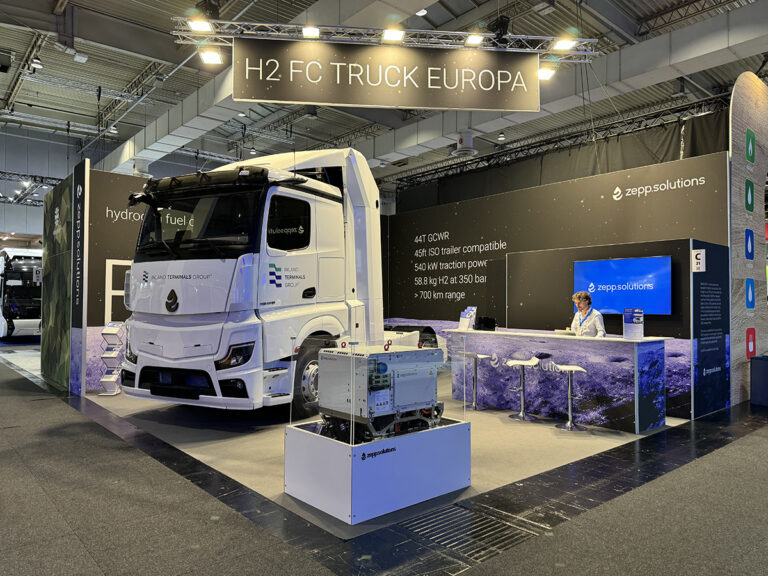 Zepp.solutions presenteert nieuwe waterstof-elektrische vrachtwagen