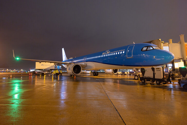 KLM’s eerste Airbus A321neo-vlucht is een feit