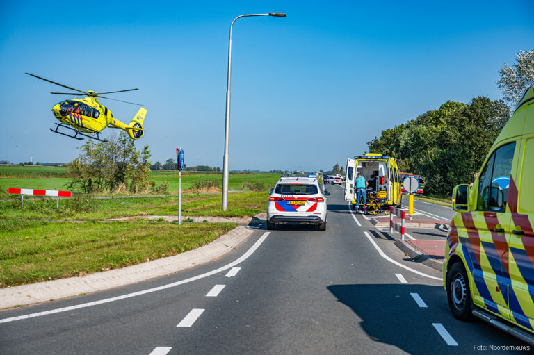 Fietser zwaargewond na aanrijding met vrachtwagen op N358