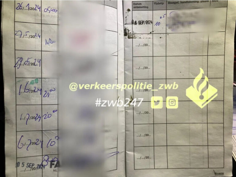 Meerdere boetes voor dubbele bestuurderskaart en niet reinigen oplegger veetransport [+foto]