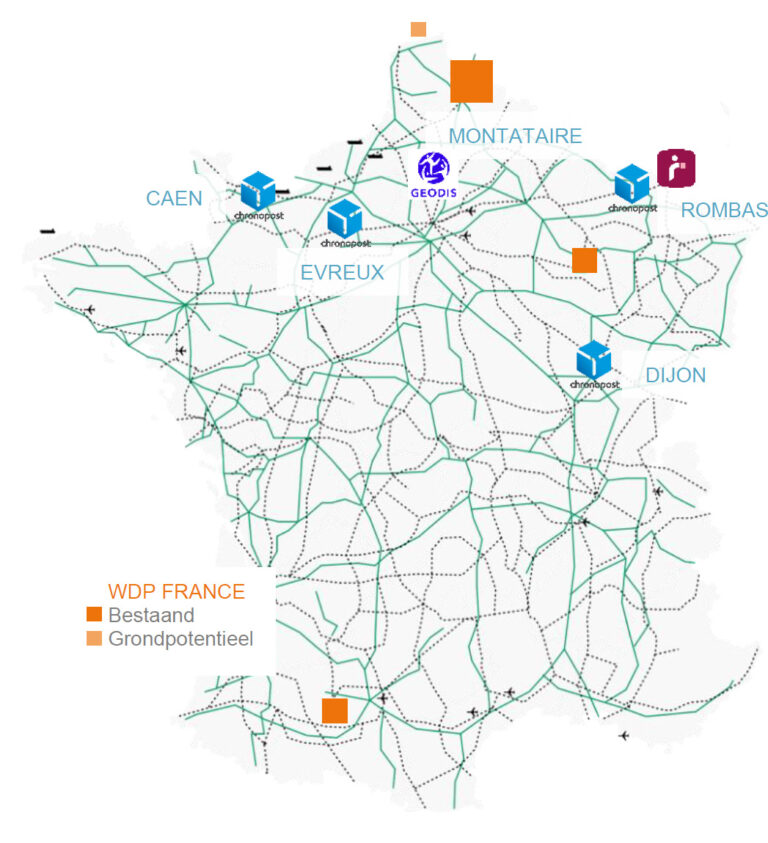 WDP vergroot aanwezigheid in Frankrijk opnieuw met cross-dockportefeuille van 50 miljoen euro