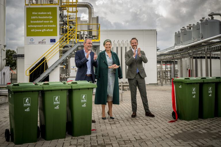 Koningin Máxima opent innovatieve Bio-LNG installatie in Wilp