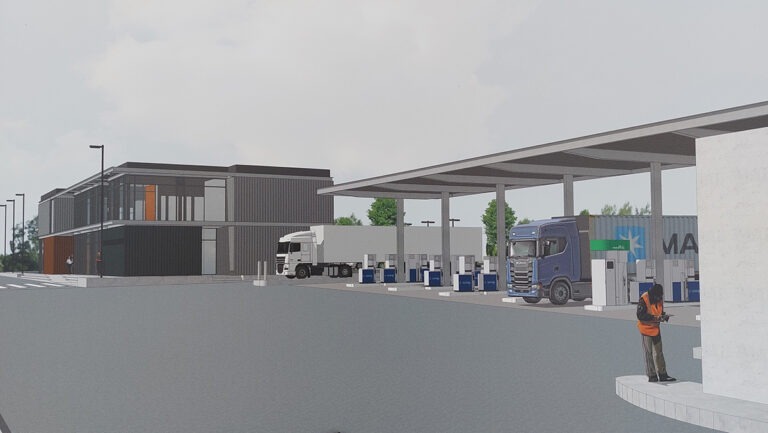 Eerste paal geslagen van Aers Truck Plaza in haven van Zeebrugge