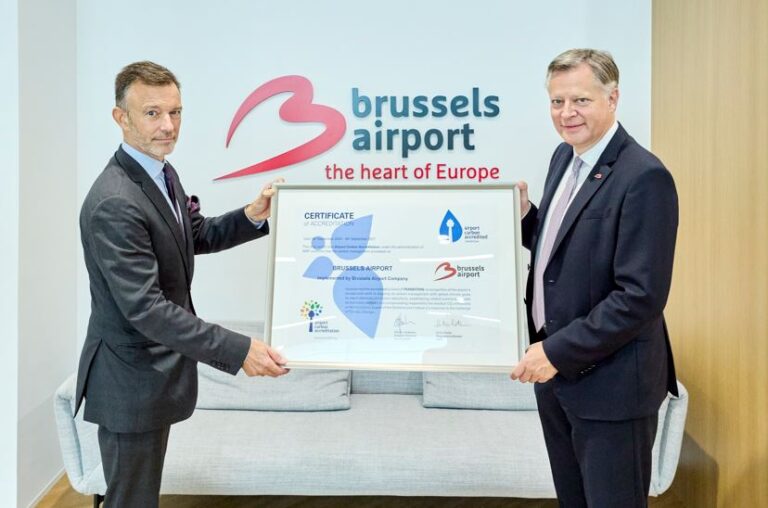 Brussels Airport behaalt Level 4+ in het Airport Carbon Accreditation-programma van ACI EUROPE