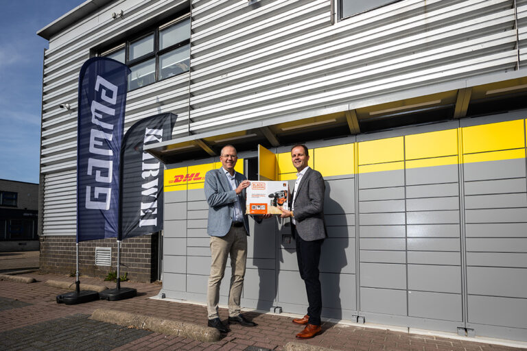 DHL Pakketautomaat bij bouwmarkten GAMMA en Karwei