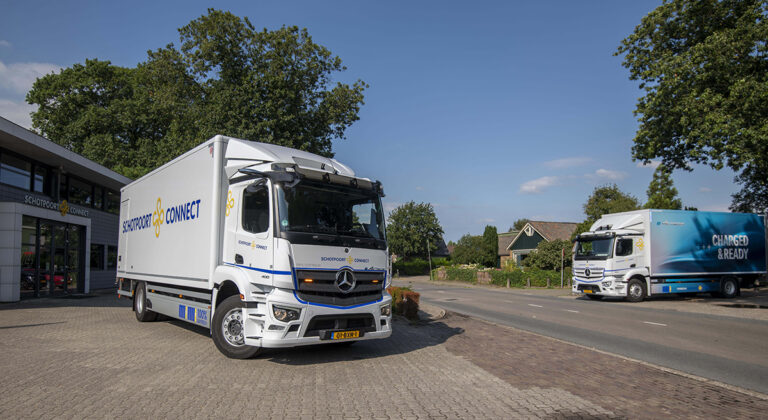 Splinternieuwe Mercedes-Benz eActros bakwagen én demomodel voor Schotpoort Connect