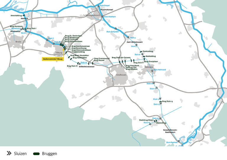 Rijkswaterstaat breidt vernieuwing sluizen en bruggen in Brabant en Midden-Limburg uit