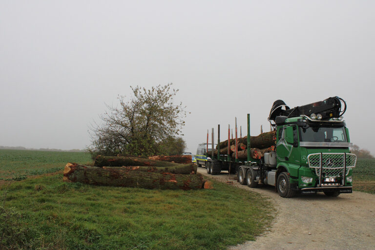 Vrachtwagenchauffeur wordt agressief tijdens controle, gaat er vandoor en lost zelf alvast deel lading [+foto]