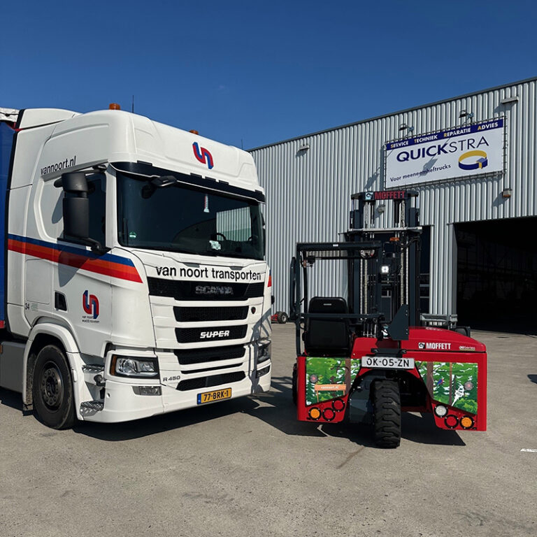 Van Noort Bedrijven B.V. ontvangt zesde elektrische meeneemheftruck van Quickstra
