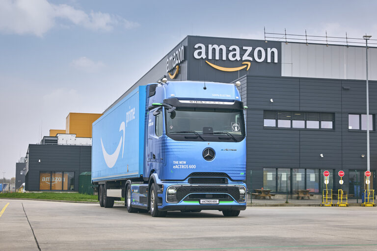 Amazon bestelt meer dan 200 Mercedes-Benz eActros 600 elektrische trucks