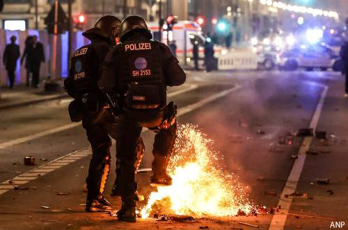 Duitse Politie tijdens jaarwisseling