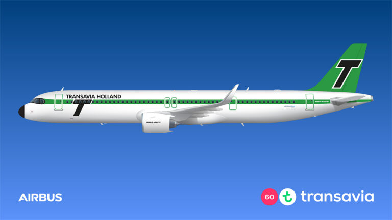 Transavia 60 jaar – Airbus in retro-huisstijl