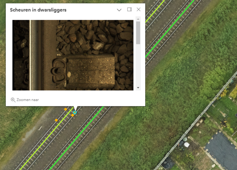 ProRail zet AI in voor automatische inspectie van dwarsliggers