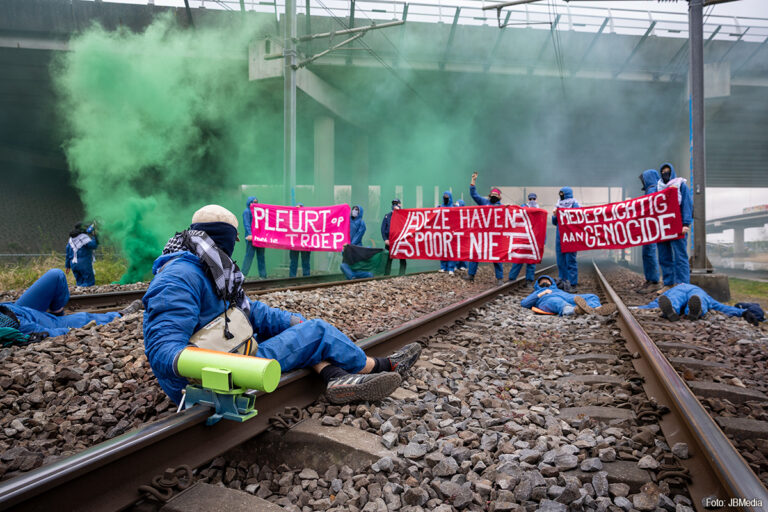 Blokkade door activisten goederenspoor bij Rotterdam voorbij