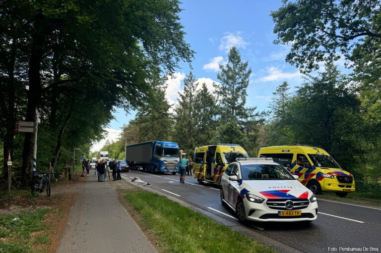 Fietser overleden op N786 na aanrijding met vrachtwagen