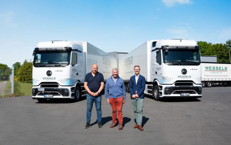 eActros 600 draait dag en nacht bij Wessels Logistik: elektrische vrachtwagens als duurzame werkpaarden