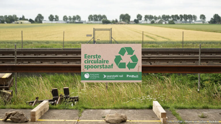 ProRail legt eerste 30 kilometer circulair spoor aan in Nederland [+video]