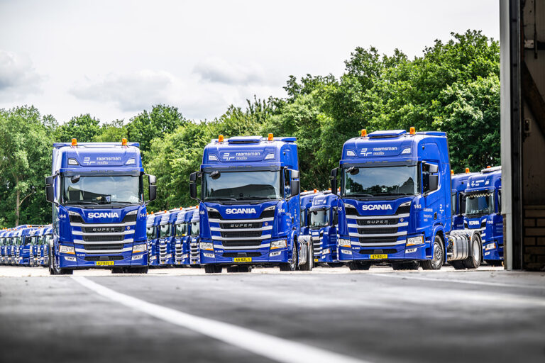 Opnieuw serie van tien Scania trucks voor Raamsman Transport