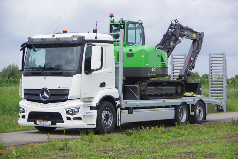 Elektrische oprijwagen met 15 ton laadvermogen: Veldhuizen Trucks maakt emissievrije bouwlogistiek mogelijk