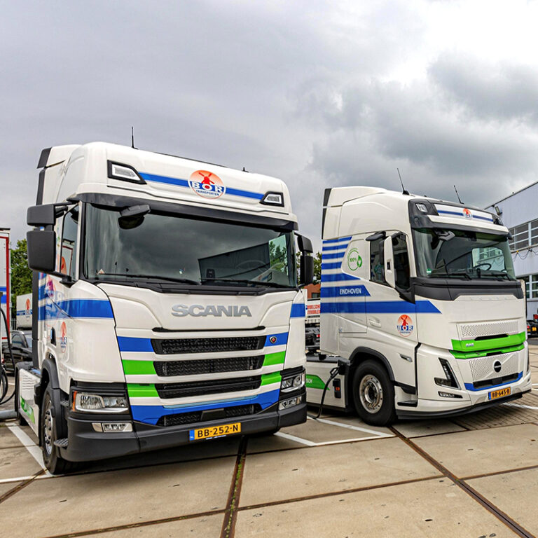 Bor Transporten breidt wagenpark uit met elektrische trucks en laadplein