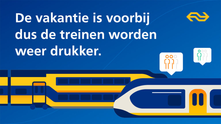 NS wijst reizigers op alternatieve treinen in drukke septembermaand