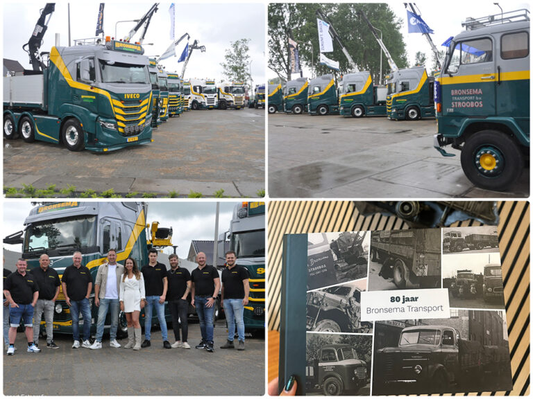 Bronsema Transport viert 80-jarig jubileum: een familiebedrijf met steenvaste basis