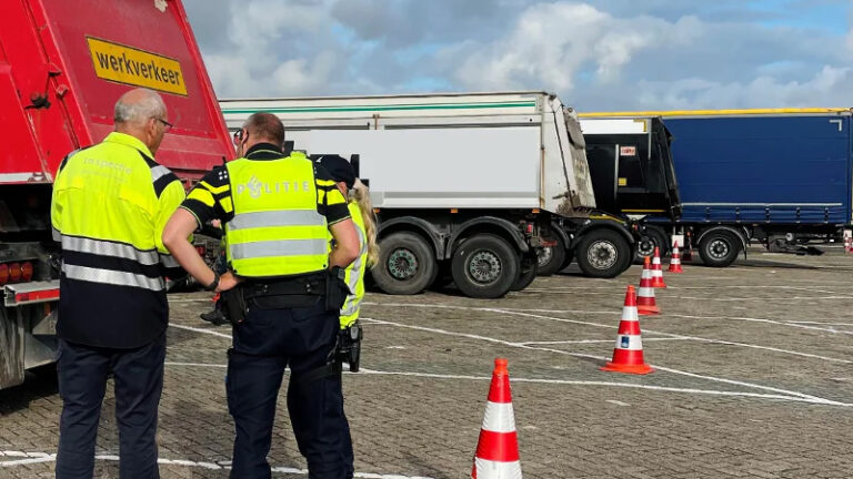 Grote vrachtwagencontrole in Beverwijk: overtredingen variëren van te zware lading tot rijden onder invloed