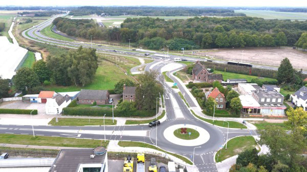 Vernieuwde en verbrede N282 bij Hulten officieel geopend