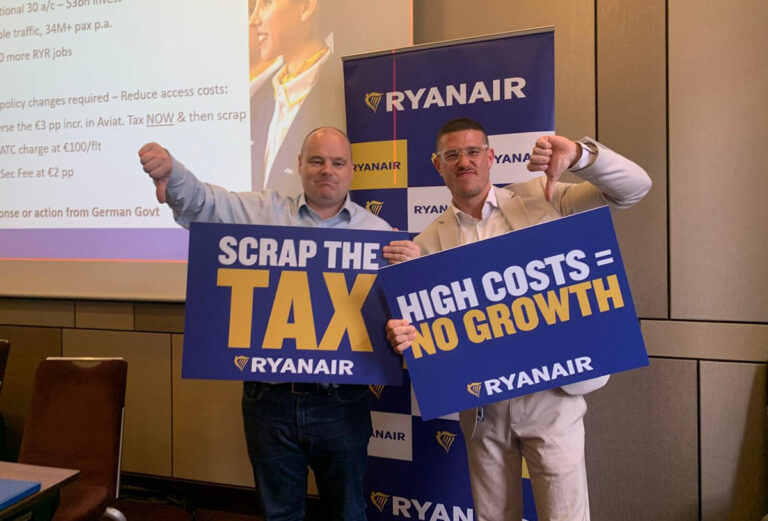 Ryanair schrapt 800.000 stoelen en 24 routes in Duitsland wegens hoge luchthaventoegangskosten
