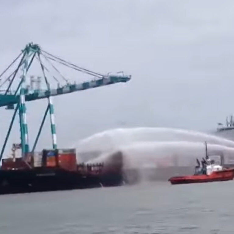 Drie doden bij brand aan boord van containerschip MSC Kyparissia in Maleisië [+video]
