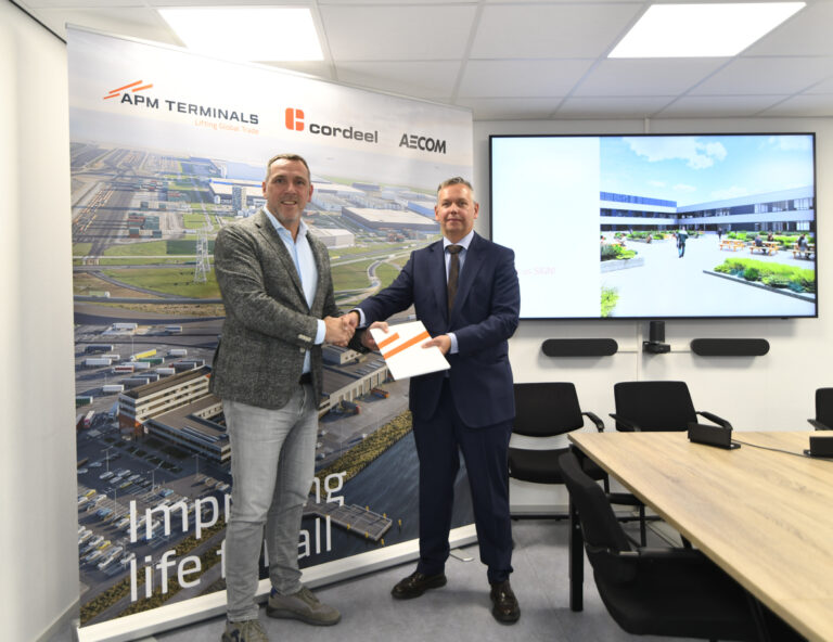 APM Terminals Maasvlakte II, Cordeel en AECOM ondertekenen samenwerkingsovereenkomst voor duurzame terminaluitbreiding