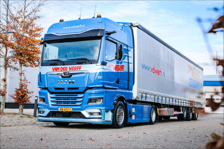 Van der Werff Logistics neemt zevende zero-emissietruck in gebruik: een van de eerste MAN eTGX-megatrekkers in Nederland