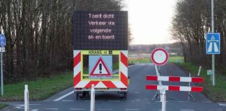 A28 afgesloten gladheid