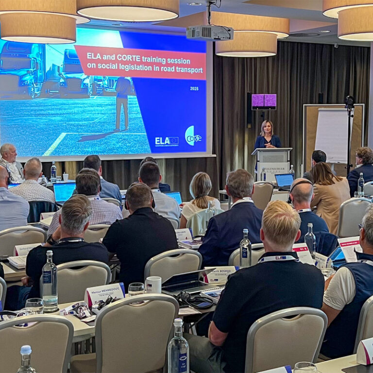 ELA rondt EU-breed trainingsprogramma af over sociale regels in het wegvervoer