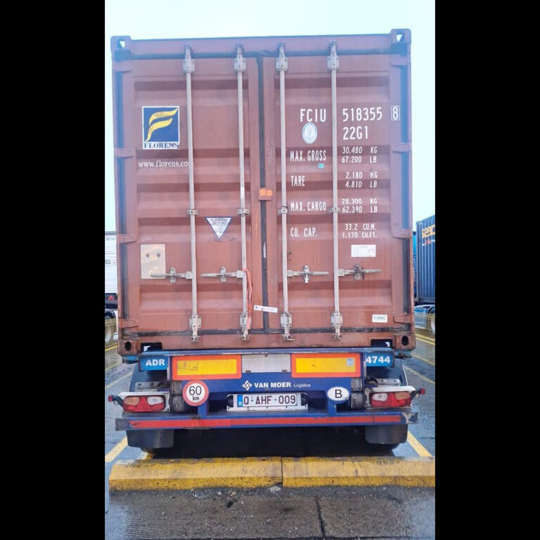 Beladen container en chassis gestolen in Antwerpen