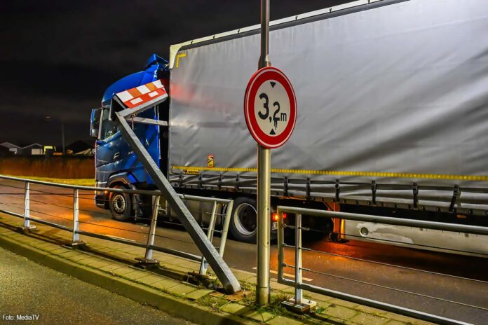 Hoogtemarkering omver gereden