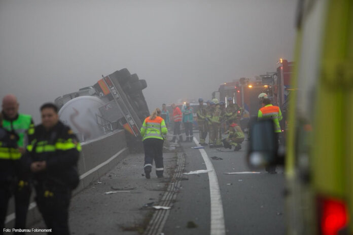 Gekantelde Vrachtwagen A1