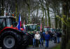 actievoerende boeren bij provinciehuis Utrecht
