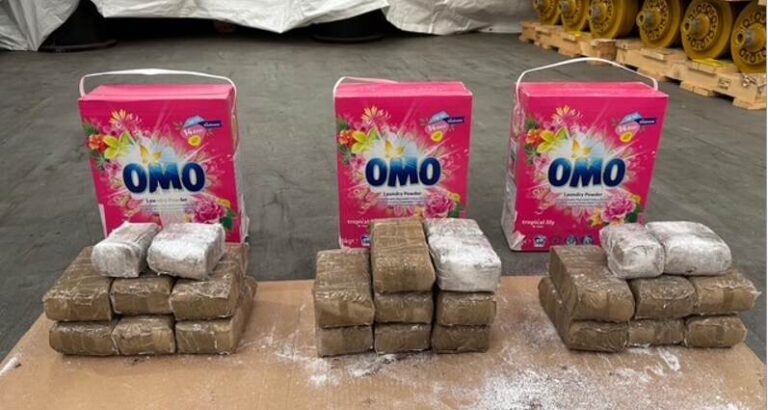 Hasj onderschept in pakken ‘wasmiddel’ in haven van Vlissingen