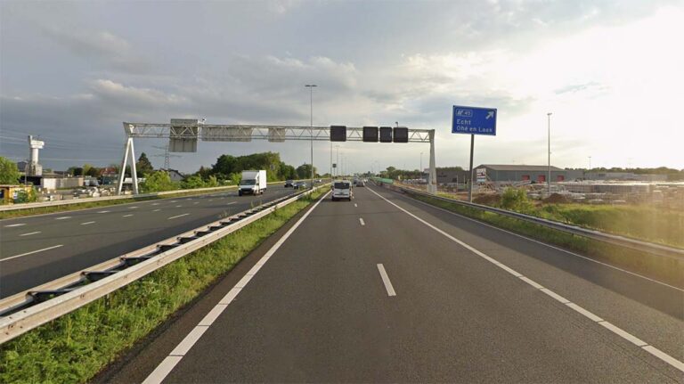 Afrit A2 bij Echt richting Maastricht ruim anderhalve week dicht door werkzaamheden