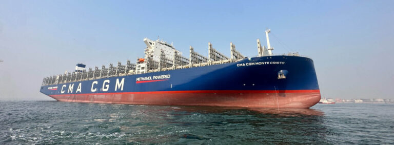 CMA CGM neemt 400ste eigen schip in ontvangst: methanolcontainerschip CMA CGM MONTE CRISTO